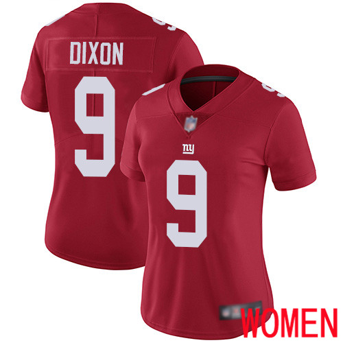 Women New York Giants #9 Riley Dixon Red Limited Red Inverted Legend Football NFL Jersey->women nfl jersey->Women Jersey